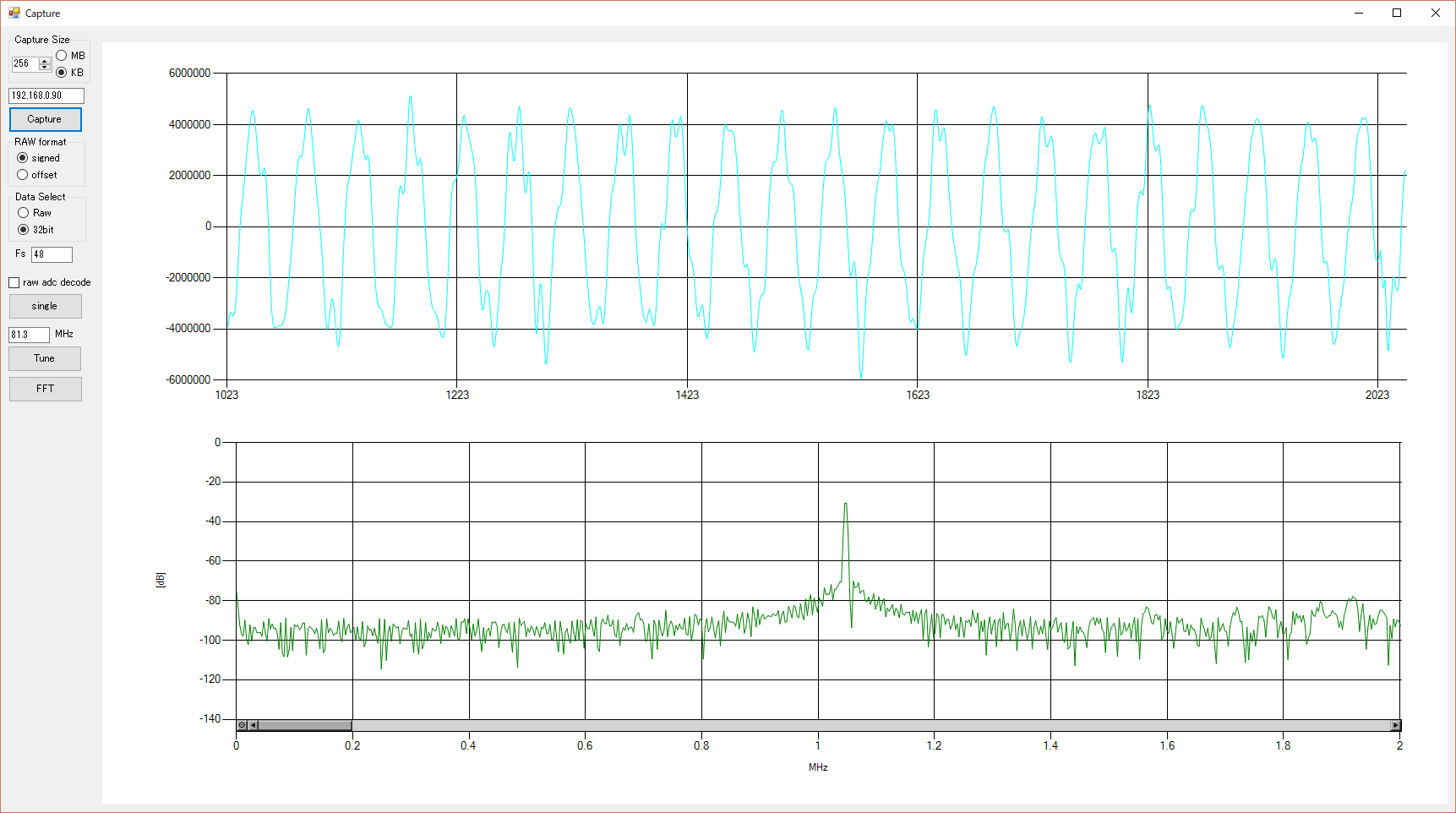 “FM Yokohama Time Signal with Old Antenna”