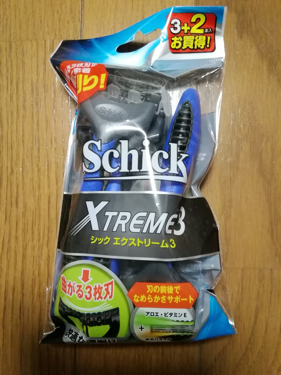 “Shick Xtreme3 パッケージ”