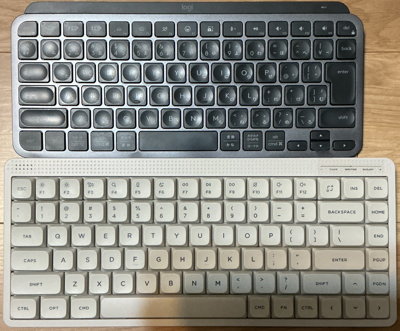 MX Keys Miniとの比較 MX Keys Miniとの比較